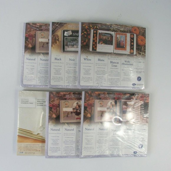 Creative Memories Lot of 6 7x7 Refill Pages